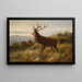Herd of Deer - Carl Friedrich Deiker — framed artwork on a wall