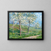 Spring Landscape Painting - Carl Friedrich Felber — framed artwork on a wall