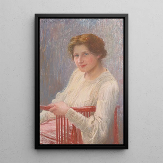 Portrait study - Carl Fröschl — framed artwork on a wall