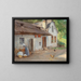 Laundry Day - Carl Fröschl — framed artwork on a wall