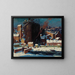 The stove - Carl Gaertner — framed artwork on a wall