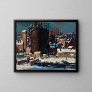 The stove - Carl Gaertner — framed artwork on a wall