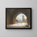 Ruins of Castle of Burgruine - Carl Georg Adolph Hasenpflug — framed artwork on a wall