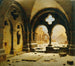 Ruins of a Monastery in Winter - Carl Georg Adolph Hasenpflug — artwork view
