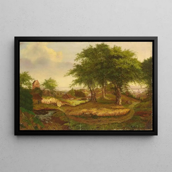 Parti de Nordsjælland - Carl Georg Scheuermann — framed artwork on a wall