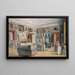 The Bedroom with Mithra and Egyptian Sarcophagi - Carl Goebel the Younger — framed artwork on a wall