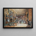 La Salle d'armes III from the Ambras collection - Carl Goebel the Younger — framed artwork on a wall