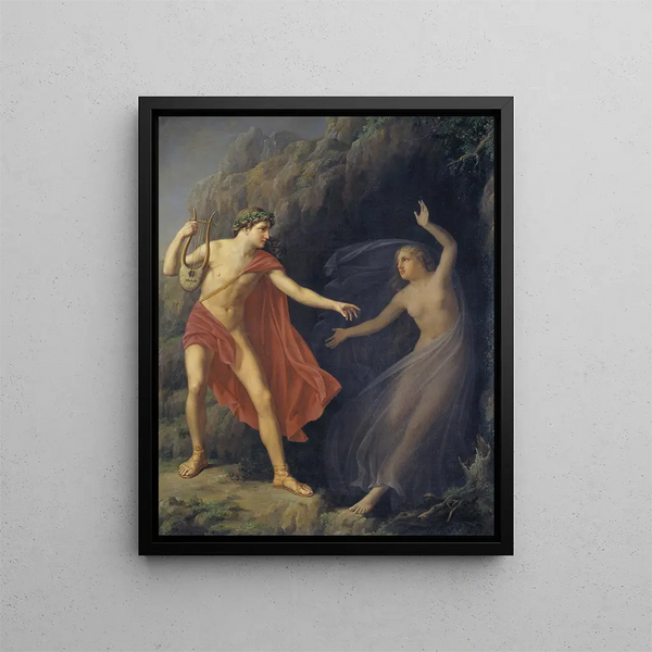 Orpheus and Eurydice - Carl Goos — framed artwork on a wall