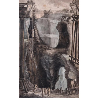 Mine - Carl Gustaf Gillberg — framed artwork on a wall