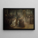 Coronation of Gustave III - Carl Gustaf Pilo — framed artwork on a wall