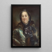 Portrait of Duchess Antoinette Amalie of Brunswick-Wolfenbüttel - Carl Gustaf Pilo — framed artwork on a wall