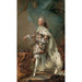 Portrait painting of Frédéric V in anointing robe - Carl Gustaf Pilo — artwork view