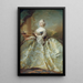 Reproduction of the painting Portrait painting of Louise, first queen of Frederick V - Carl Gustaf Pilo
