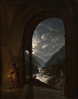 Rapides au clair de lune - Carl Gustaf Plagemann — artwork view