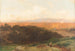 Sunset over the Roman countryside - Carl Gustav Rodde — artwork view