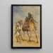 Woman Bedouin on a Camel - Carl Haag — framed artwork on a wall