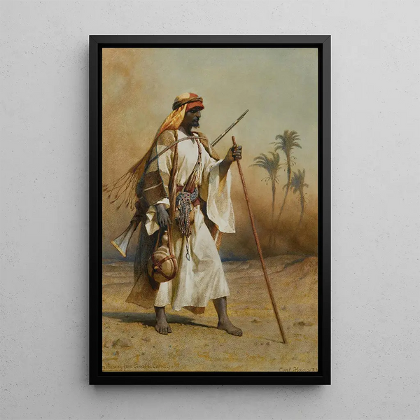 Reproduction of the painting En route du Sinaï au Caire - Carl Haag