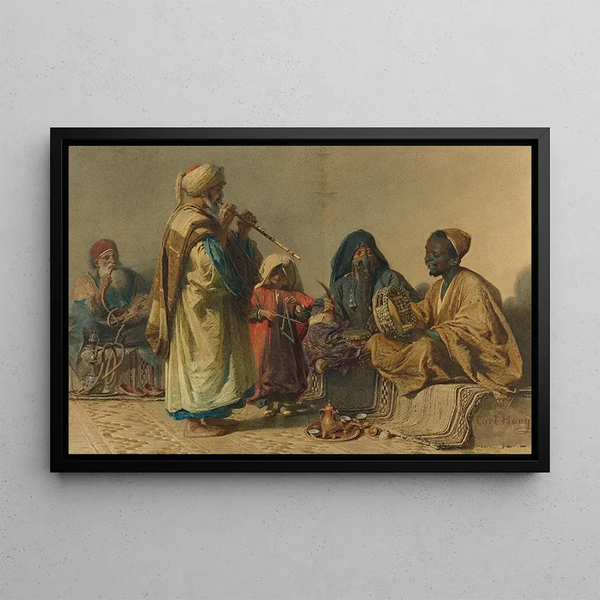 La Répétition, Le Caire - Carl Haag — framed artwork on a wall