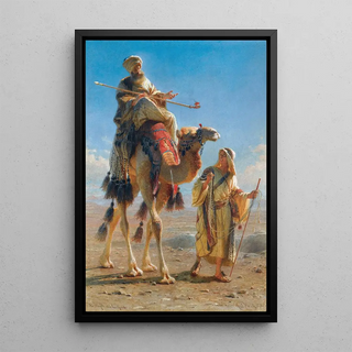 Reproduction of the painting The Sheikh and His Guide - Carl Haag