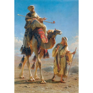Reproduction of the painting The Sheikh and His Guide - Carl Haag