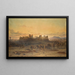 Les ruines du temple du soleil, Palmyre - Carl Haag — framed artwork on a wall