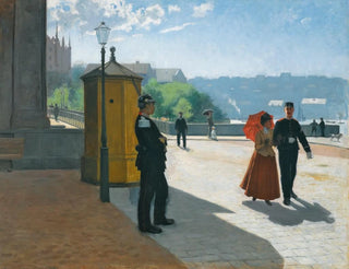 Soldiers in front of the National Museum of Stockholm - Carl Hedelin — artwork view