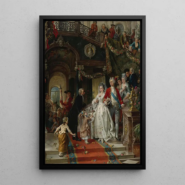 La noce - Carl Herpfer — framed artwork on a wall