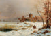 Cavaliers dans un vaste paysage d'hiver - Carl Hilgers — artwork view