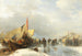 Winter Pleasures on Ice - Carl Hilgers — artwork view