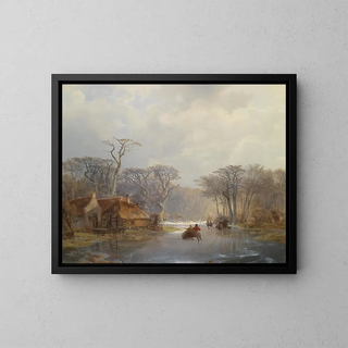 Winter in Decomposition - Carl Hilgers — framed artwork on a wall
