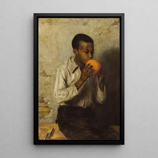 L'orange - Carl Hirschberg — framed artwork on a wall