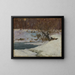 Winter Shoreline - Carl Hollmann — framed artwork on a wall