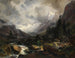 Mountain Valley with Stream - Carl Hummel — artwork view