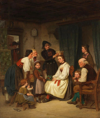 Les décorations de mariée - Carl Johann Lasch — artwork view