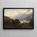 the Lake of the Four Cantons with a view of the Pilatus massif - Carl Jungheim — framed artwork on a wall