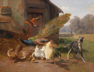 Dog in the Aviary - Carl Jutz — artwork view