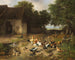 Summer Cour of Hens - Carl Jutz the Elder — artwork view