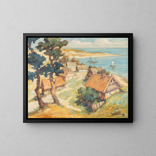 Nidden on the Courland coast - Carl Knauf — framed artwork on a wall