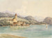 View of St Wolfgang on Lake Wolfgang - Carl Lafitte — artwork view