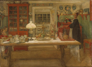 Preparation for a match - Carl Larsson — artwork view
