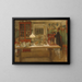 Preparation for a match - Carl Larsson — framed artwork on a wall