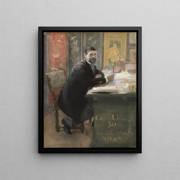 Gustaf Upmark, director of the National Museum - Carl Larsson — framed artwork on a wall