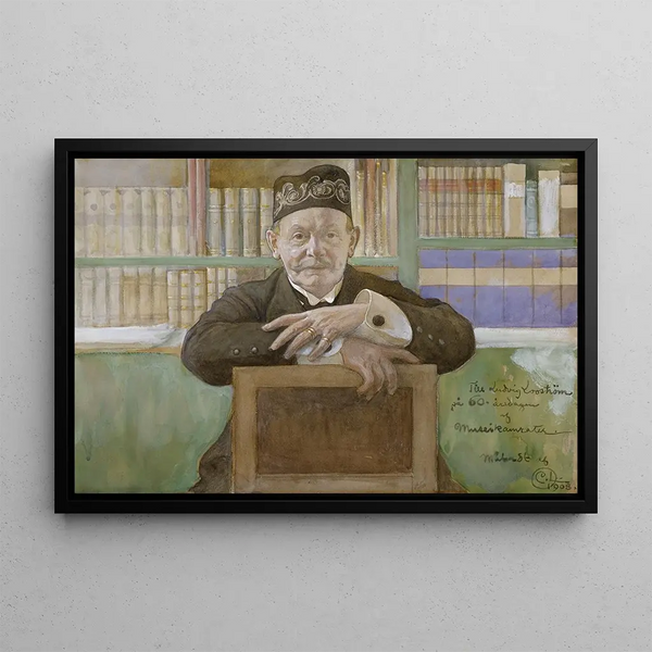 Ludvig Looström - Carl Larsson — framed artwork on a wall