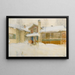 My country cottage in winter Sundborn - Carl Larsson — framed artwork on a wall