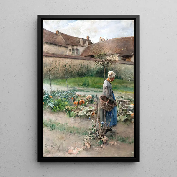 October - Carl Larsson — framed artwork on a wall