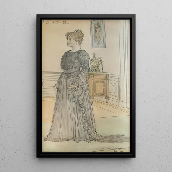 Reproduction of the painting Portrait of Mrs. Signe Thiel - Carl Larsson