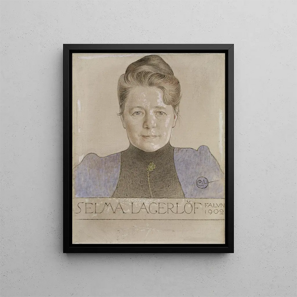 L'author Selma Lagerlöf - Carl Larsson — framed artwork on a wall