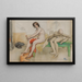 The Model and the Mannequins - Carl Larsson — framed artwork on a wall