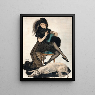 Poser - Carl Link — framed artwork on a wall