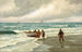 the island motif of the south beach of Skagen with a fresh crescent wind - Carl Locher — artwork view
